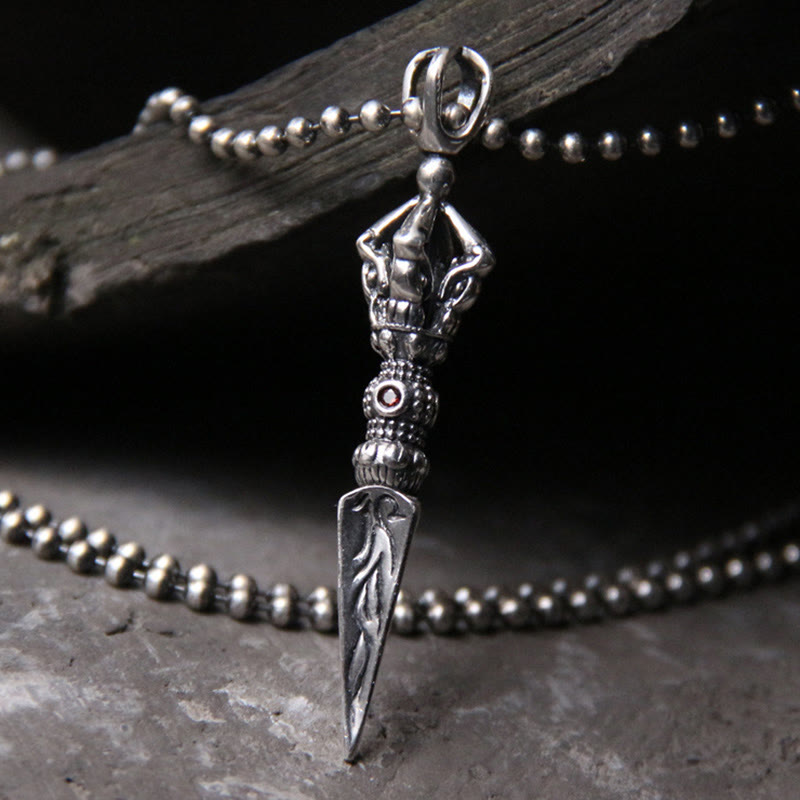 Collier Dorje Vajra en argent sterling 925 | Illumination spirituelle