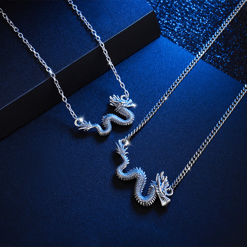 Collier dragon en argent sterling 925 | Protection et force