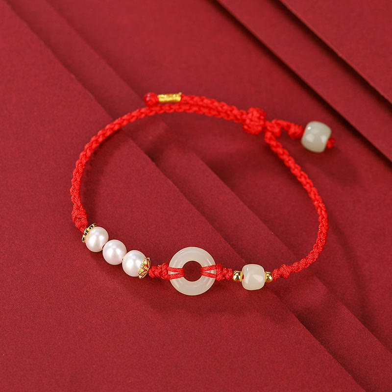 Bracelet boucle de paix en argent sterling 925 plaqué or et jade Hetian