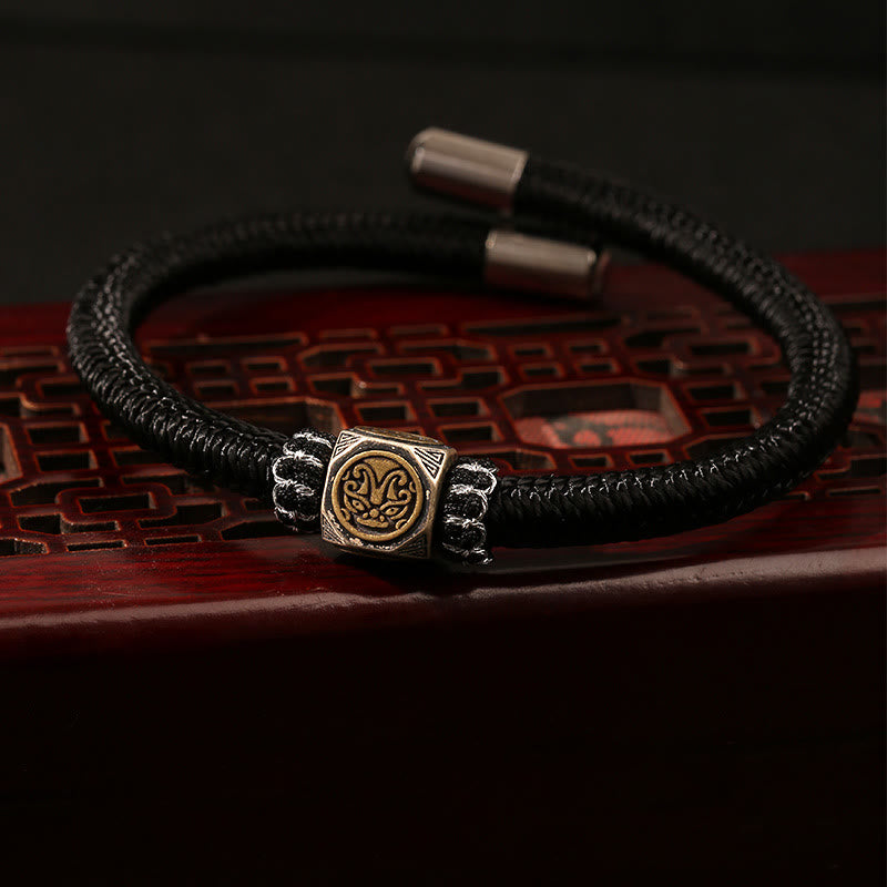 Bracelet King Kong Knot Faith Strength en argent sterling 925