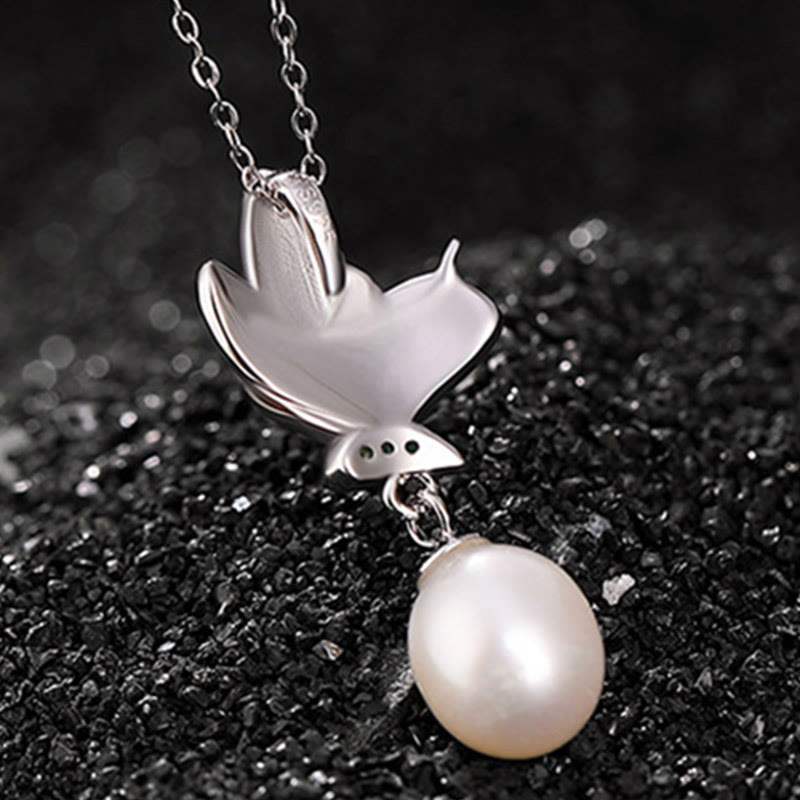 Ensemble de bijoux de guérison en argent sterling 925 avec perles et papillons