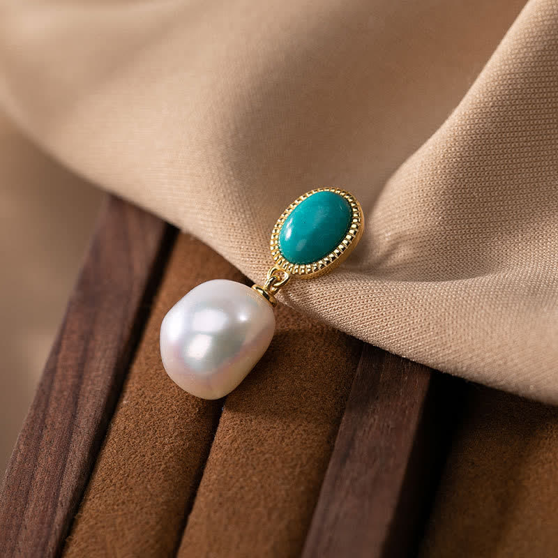 Ensemble de bijoux de guérison en argent sterling 925 et perles turquoise