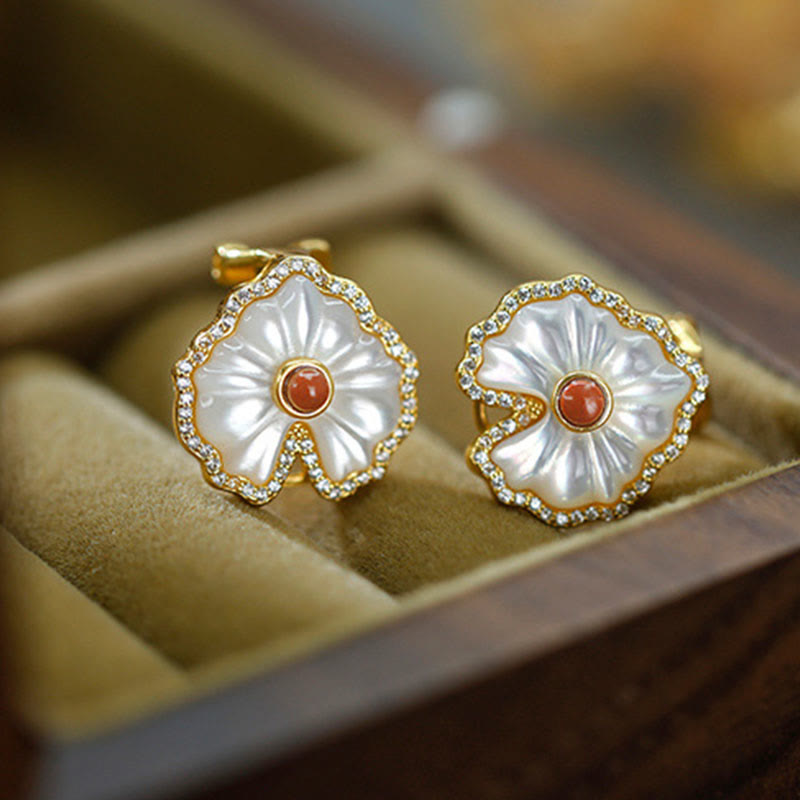 Collier spirituel en argent sterling 925 avec agate rouge Tridacna et lazurite