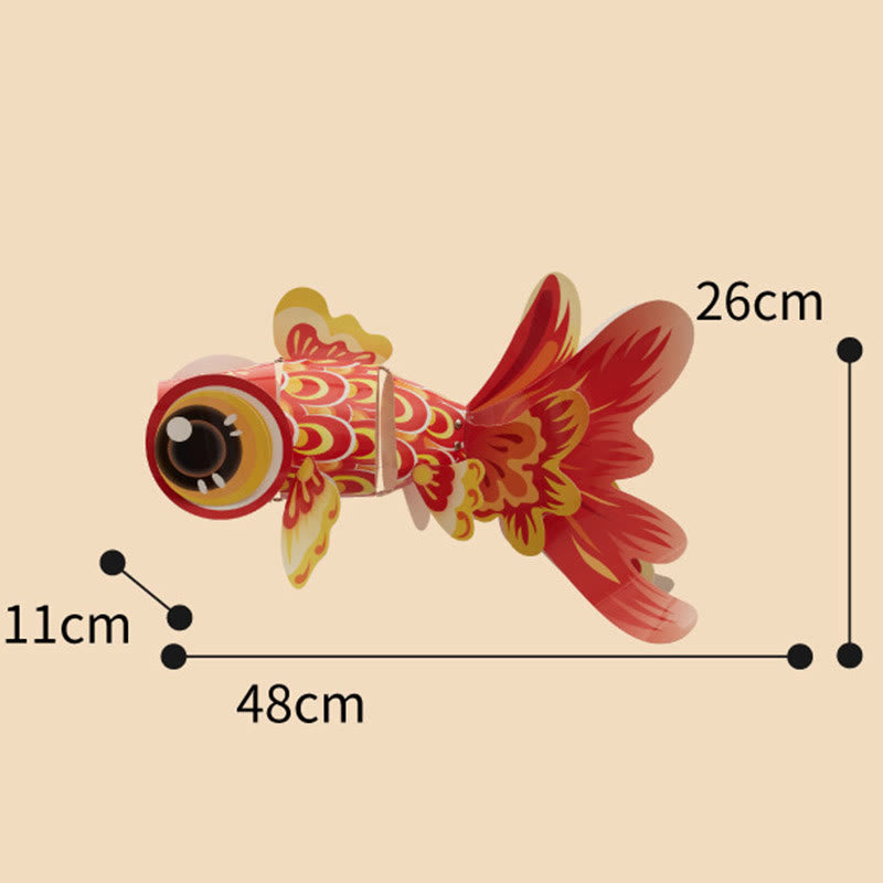 Lanterne en papier poisson koï porte-bonheur DIY | Décoration de la mi-automne