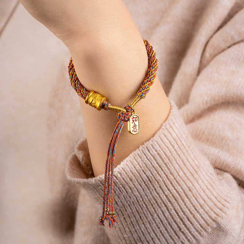 Multicolored Om Mani Padme Hum Tibetan Bracelet for Spiritual Well-Being