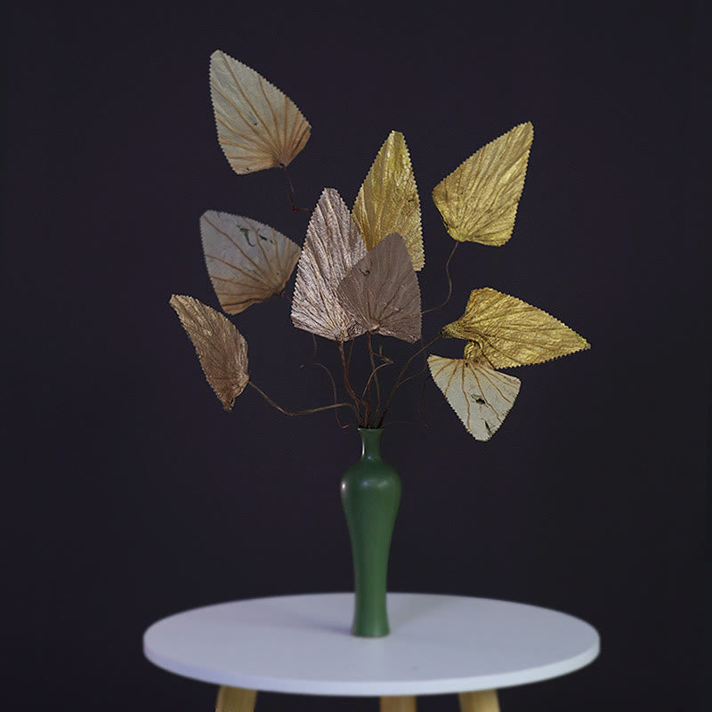 Bouquet de feuilles de lotus séchées pour une décoration d'intérieur zen