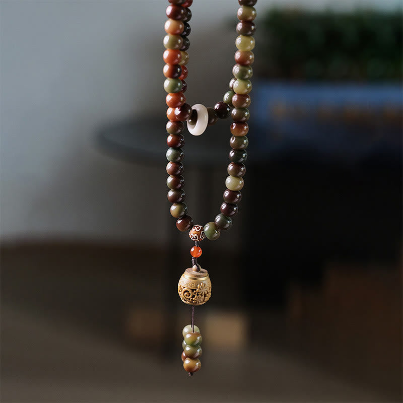108 Bodhi Seed Mala Bracelet for Spiritual Protection