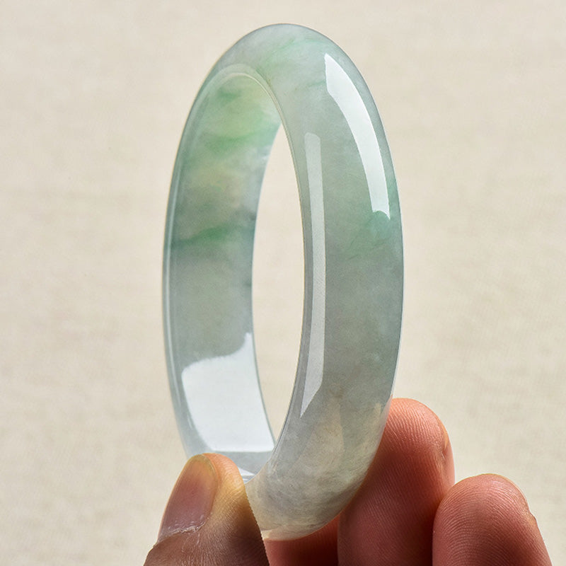 Bracelet porte-bonheur en jade naturel - Prospérité et guérison