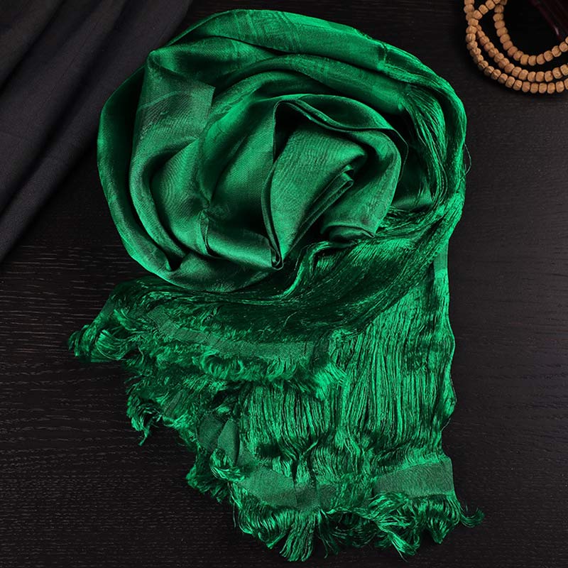 Écharpe tibétaine en soie Khata, 5 couleurs, pour une décoration zen