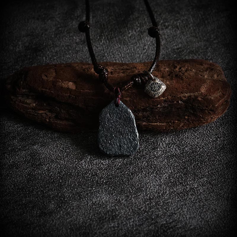 Collier de protection spirituelle en argent sterling 999 avec nuages de bon augure