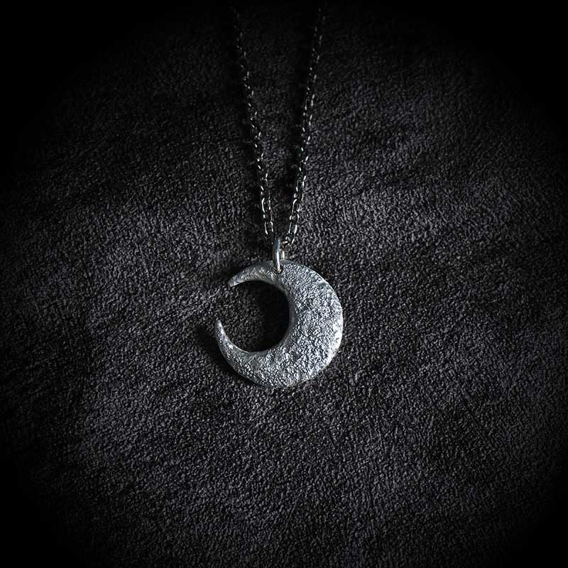 Collier d'équilibre lunaire en argent sterling 999 pour la protection spirituelle