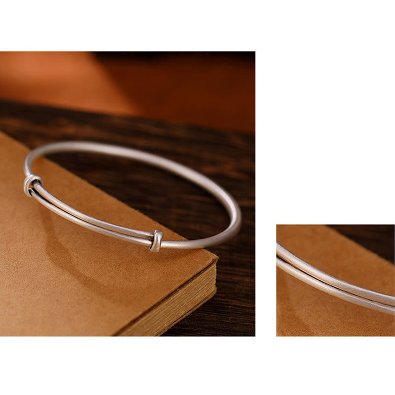 Bracelet d'amour Om Mani Padme Hum en argent sterling 999