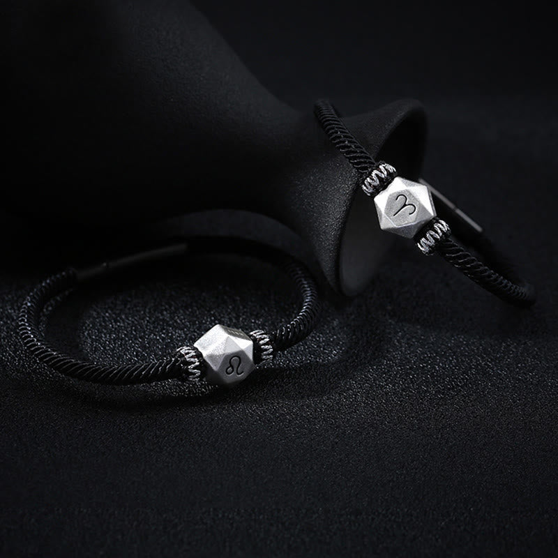 Bracelet de protection du zodiaque en argent sterling 999 17 cm