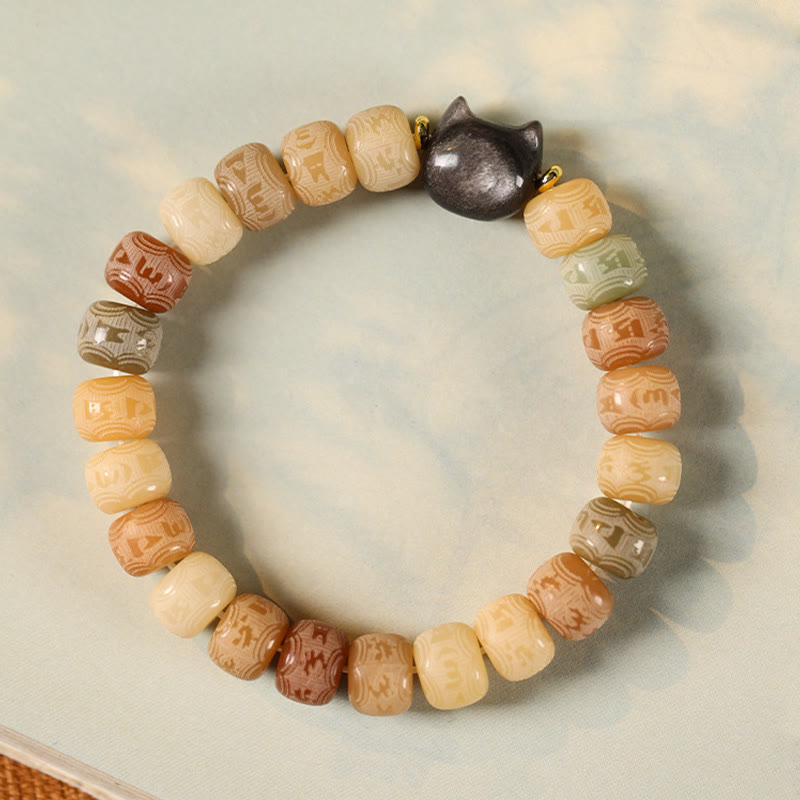 Bracelet Bodhi Seed Om Mani Padme Hum 8 mm pour l'harmonie