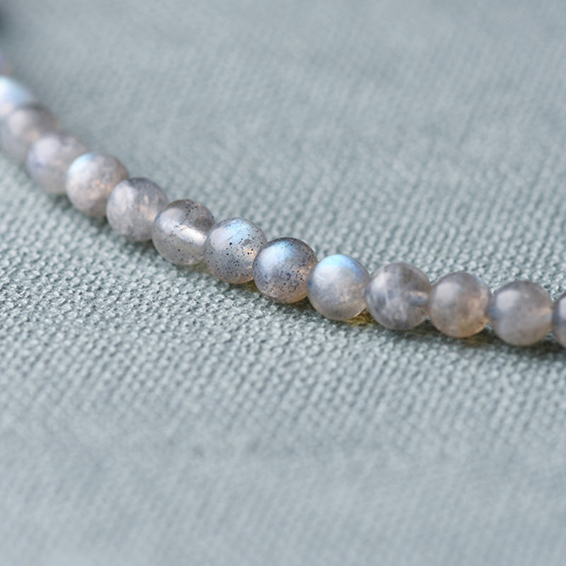 Bracelet de guérison calme en pierre de lune et lazurite pour une énergie positive