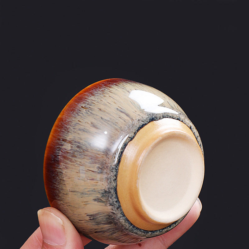 Tasse à thé en céramique 73 ml avec 12 signes du zodiaque chinois pour rituel du thé