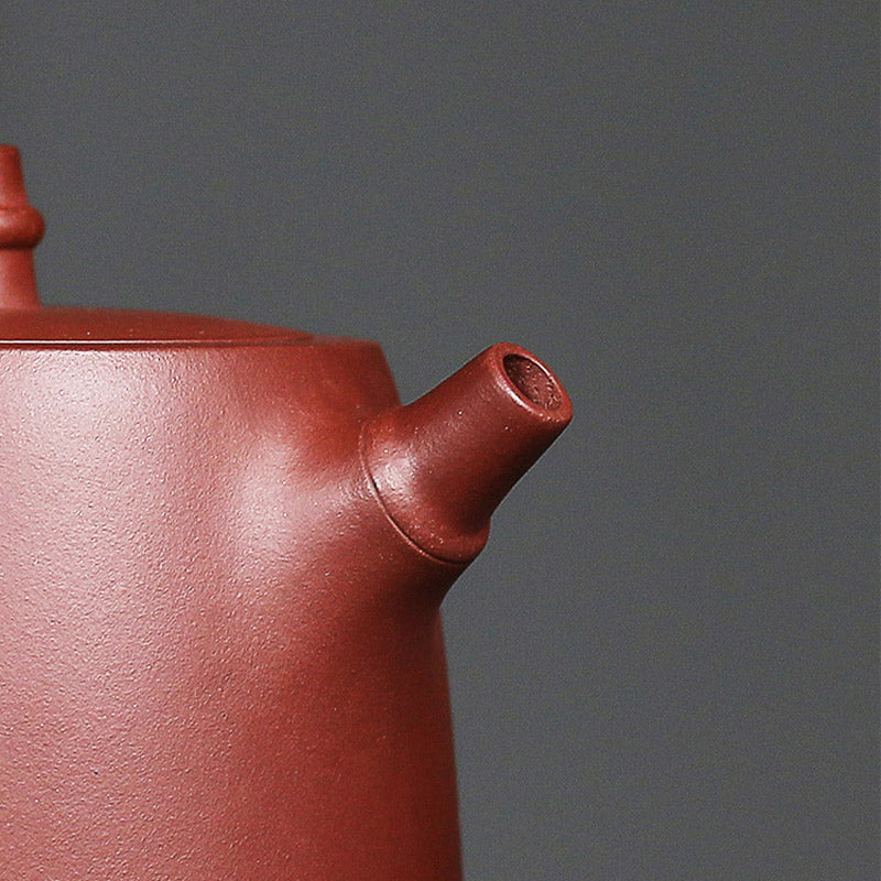 Théière Kung Fu en bambou et argile violette faite à la main 260 ml