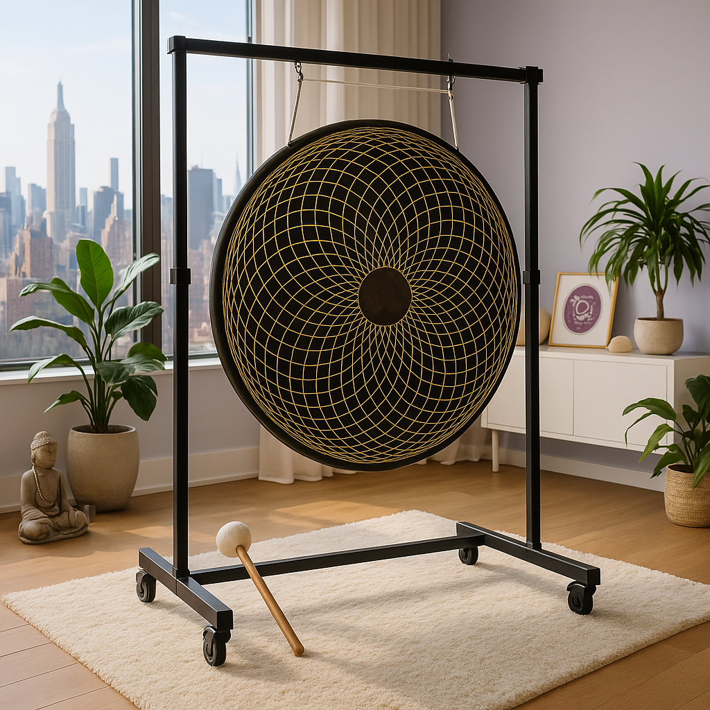 Gong de méditation à géométrie sacrée Hypnotic Eye - 60 cm