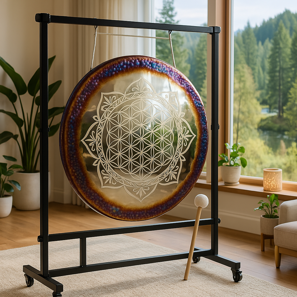 Instrument à vent gong Fleur de vie 24"