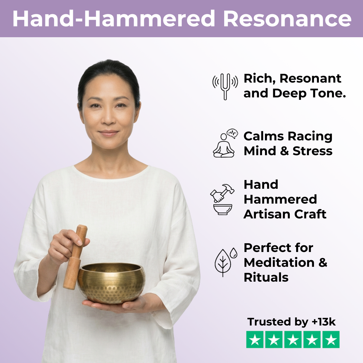 Bol bouddhiste tibétain pour la méditation et la relaxation sonore