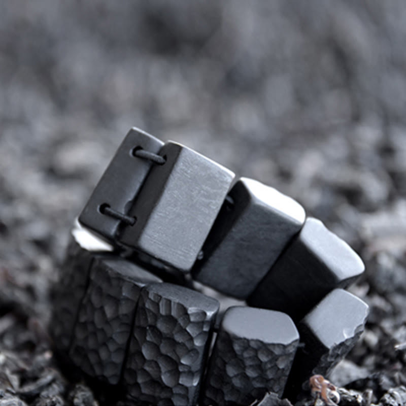 Bracelet couple en bois d'ébène pour la paix et la connexion spirituelle