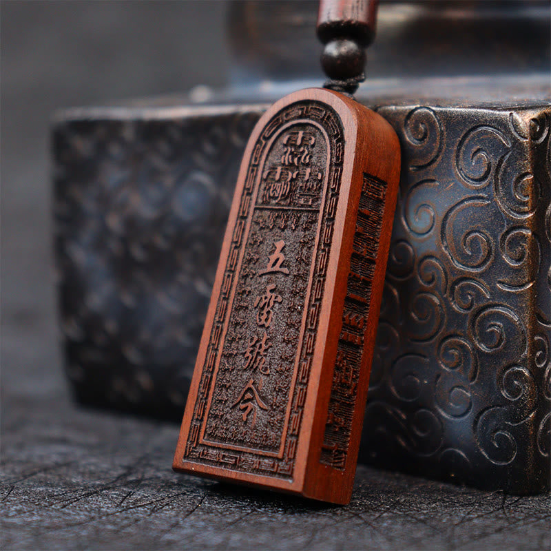 Lightning Struck Jujube Wood Spiritual Protection Necklace
