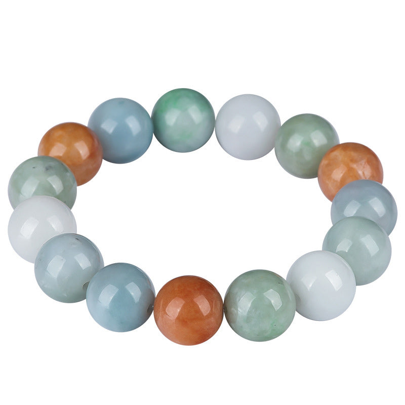 Bracelet de protection et de guérison en jade naturel avec 15 perles