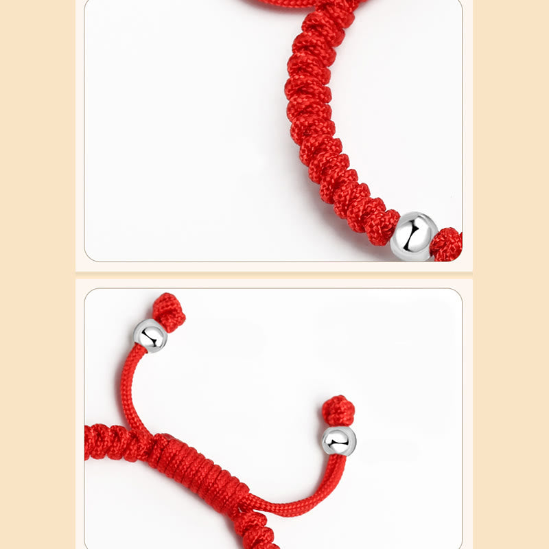 Bracelet spirituel en argent sterling pour enfants avec breloque personnage Fu