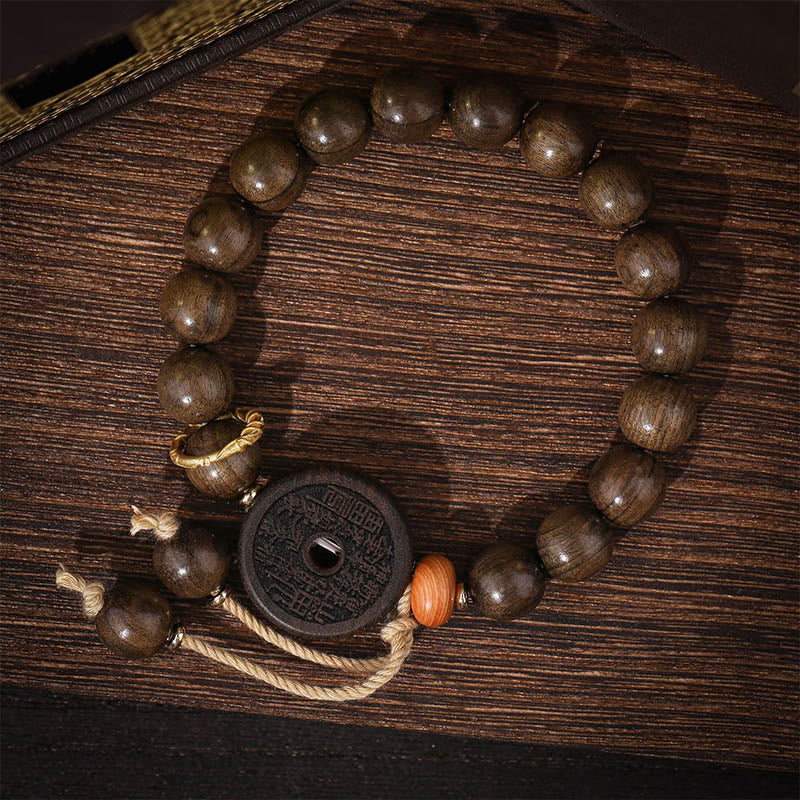 Bracelet d'équilibre en bois d'ébène, fantômes des montagnes, 14-17 cm