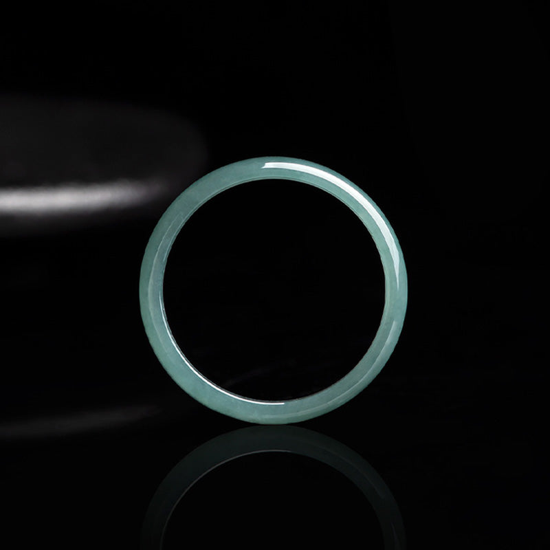 Bague en jade de 16 mm pour la prospérité, la protection et le succès