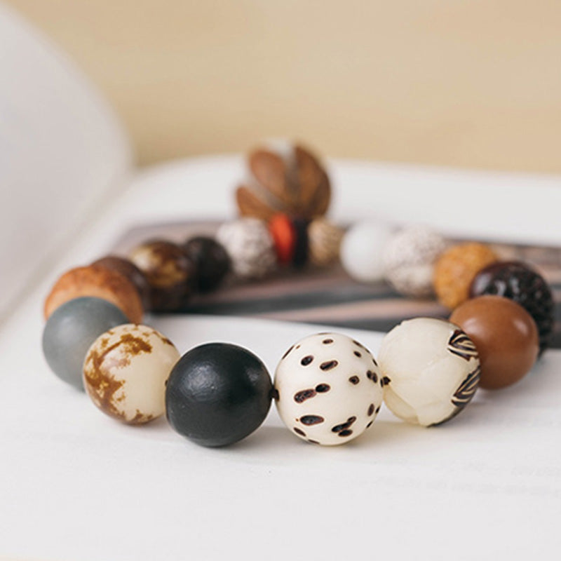 Bracelet Bodhi Seed Lotus Sagesse Paix pour la croissance spirituelle