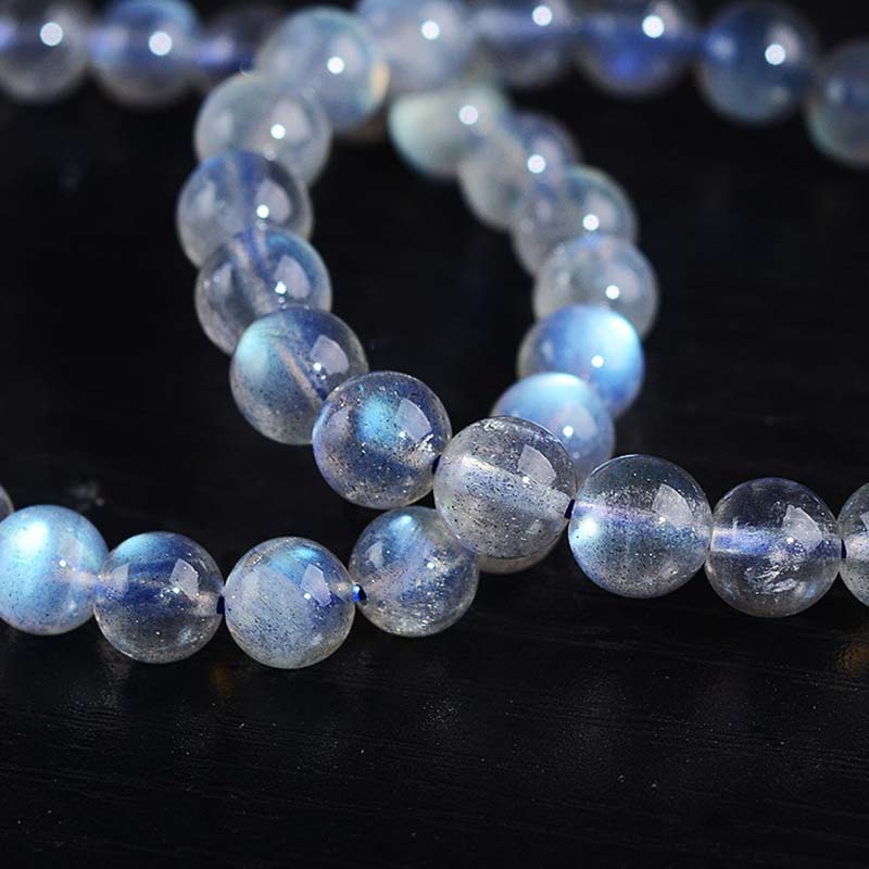 Bracelet de guérison en pierre de lune naturelle, perles de 6 mm pour le calme