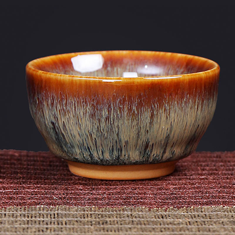 Tasse à thé en céramique 73 ml avec 12 signes du zodiaque chinois pour rituel du thé