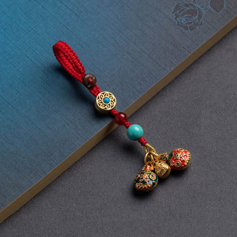 Porte-clés porte-bonheur de la famille des bêtes avaleuses d'or pour la richesse spirituelle