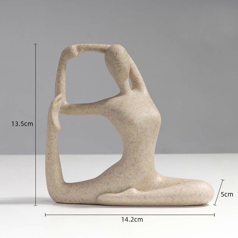 Statue de Bouddha en résine abstraite en méditation de yoga