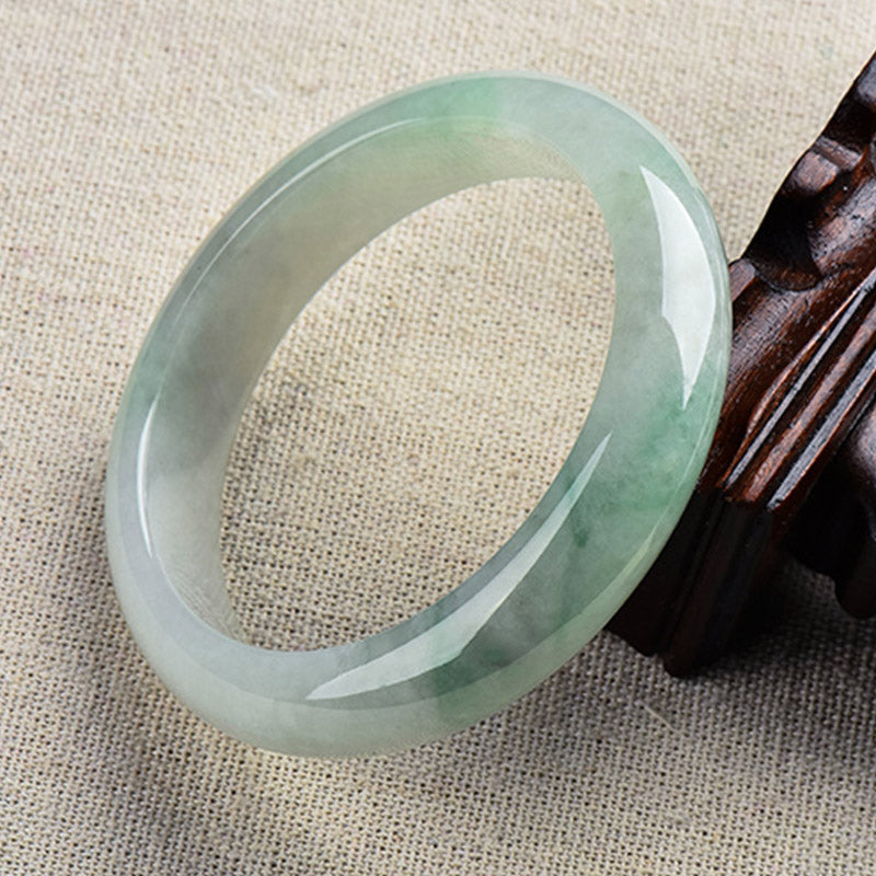 Bracelet porte-bonheur en jade naturel - Prospérité et guérison