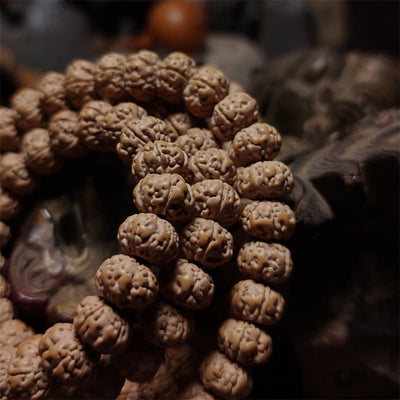108 Beads Bodhi Seed Quadruple Wrap Bracelet 10mm 11mm
