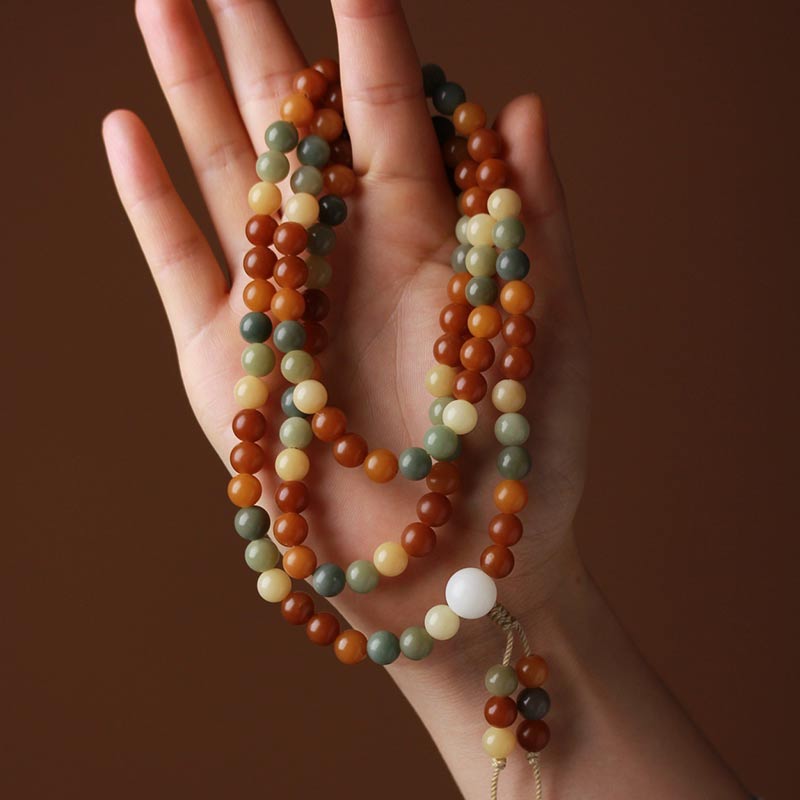 Bracelet Mala Harmonie Sagesse Graine Bodhi 8 mm
