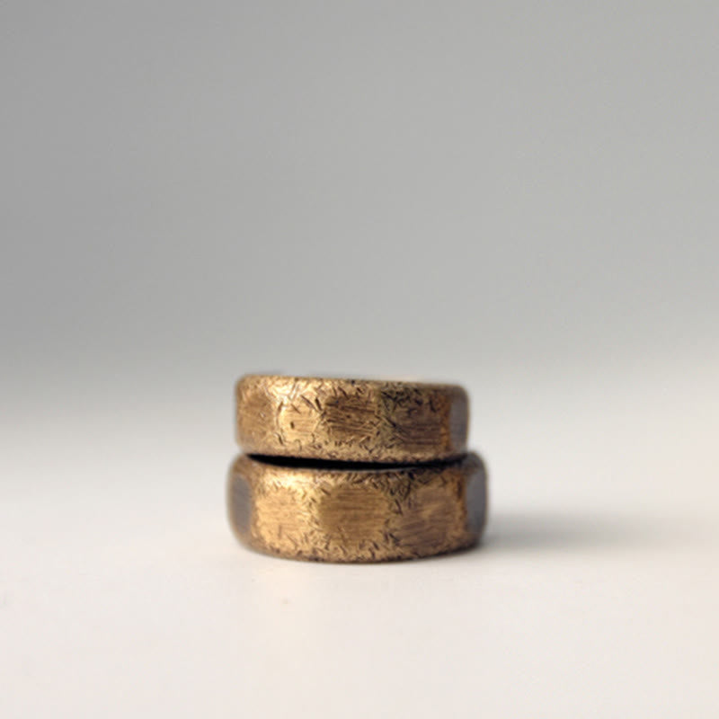 Bague de richesse ajustable en cuivre et laiton | Guérison spirituelle et chance