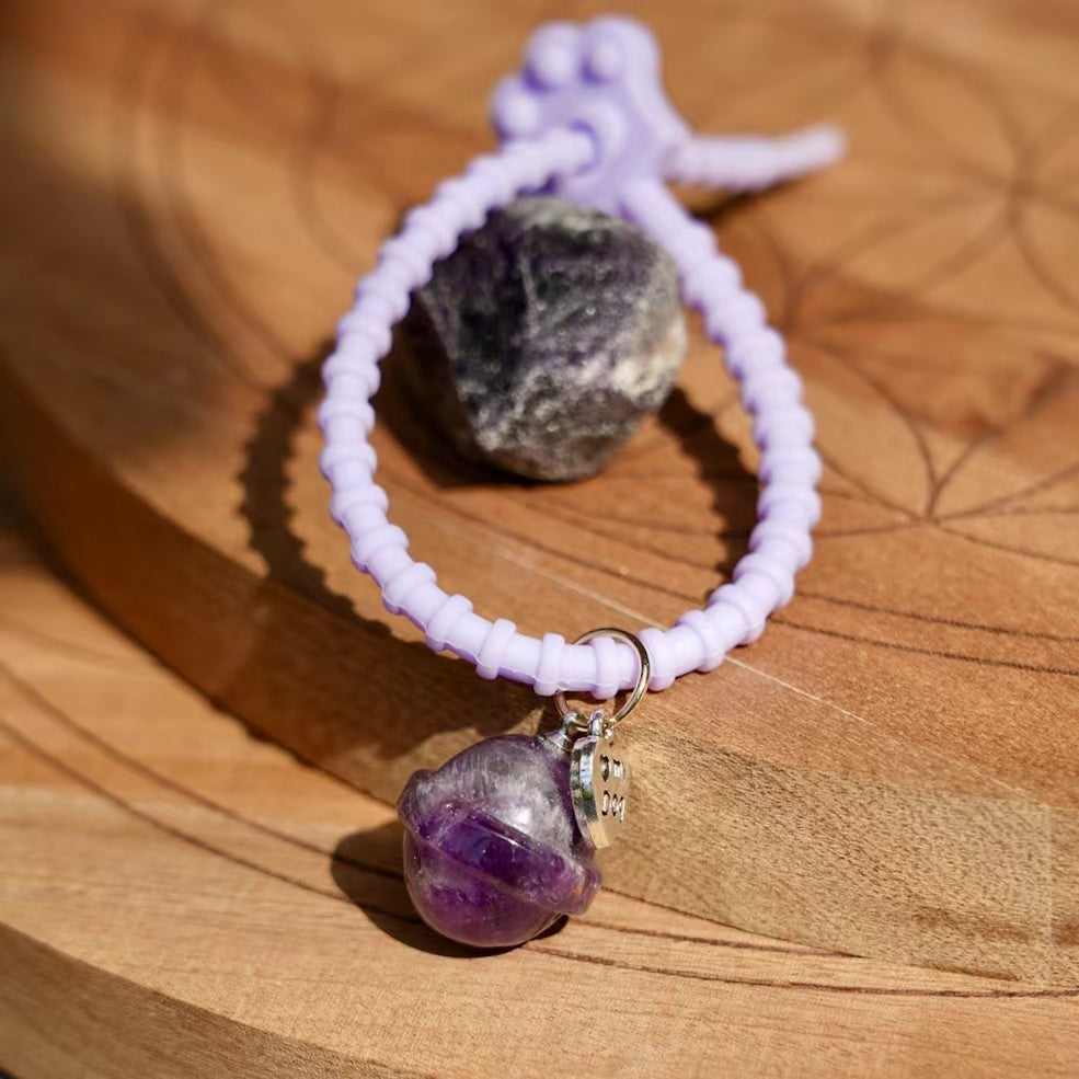 Porte-clés réglable en cristal de guérison pour voiture