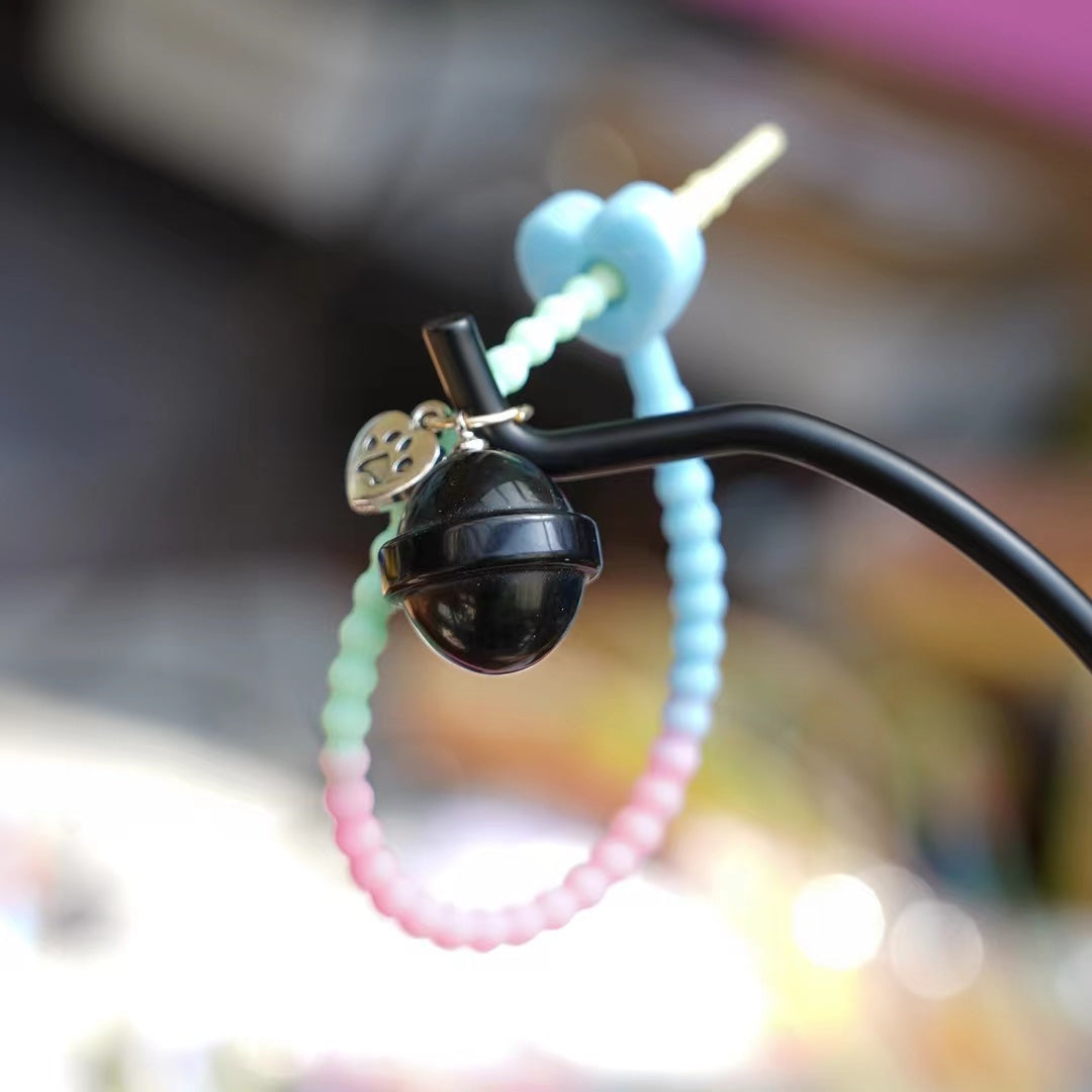 Porte-clés réglable en cristal de guérison pour voiture