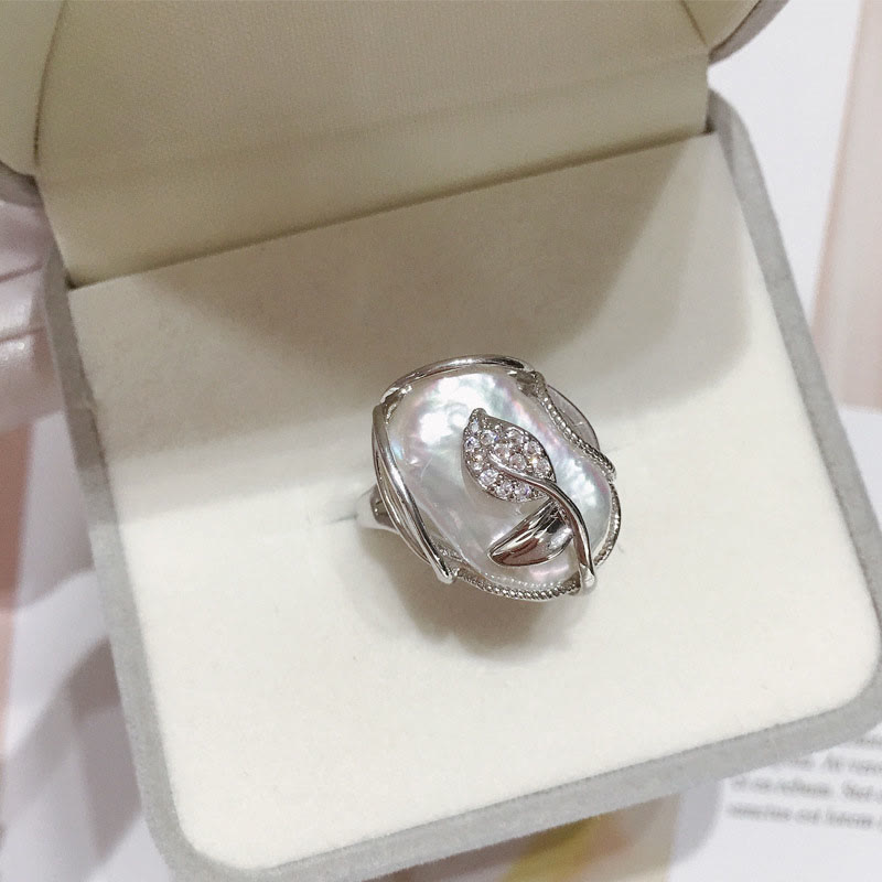 Bague ajustable en or plaqué cuivre et perles pour la richesse et le bonheur