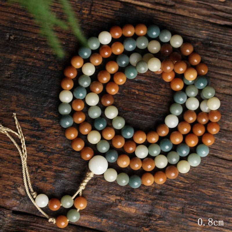 Bracelet Mala Harmonie Sagesse Graine Bodhi 8 mm