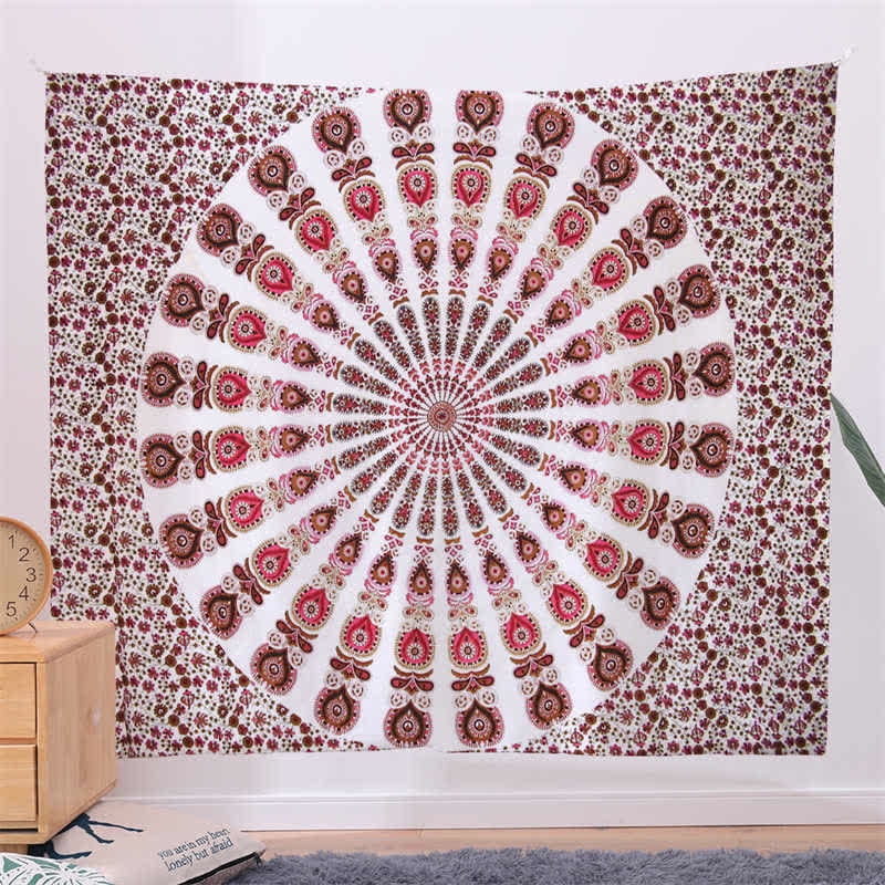 Bohemian Mandala Tapestry for Creativity & Focus Wall Art