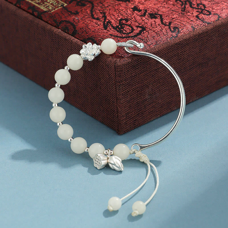 Bracelet Bodhi Seed Lotus 8 mm pour la chance et la richesse