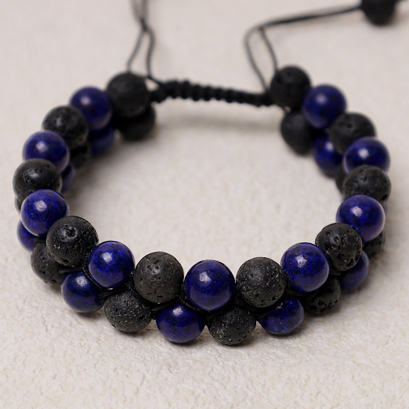 Bracelet de protection courage en œil de tigre 8 mm