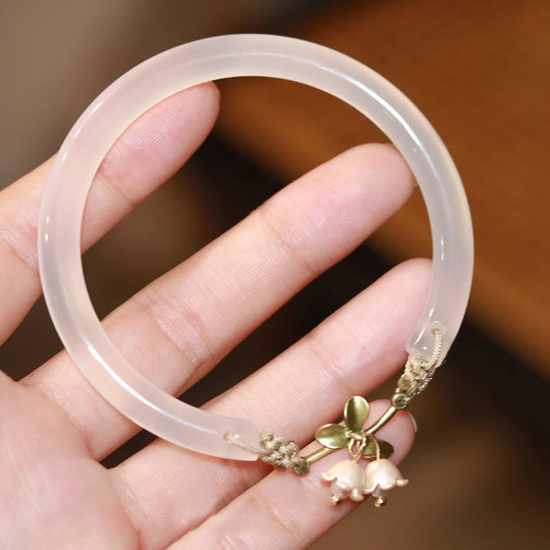 Bracelet jonc de force spirituelle Muguet