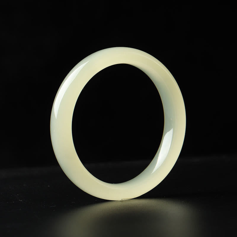 Bracelet manchette Abondance en jade d'Afghanistan 54-56 mm