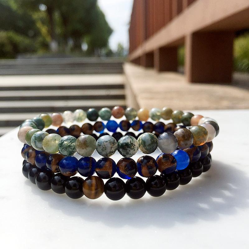 Ensemble de bracelets d'harmonie en agate pour l'équilibre et la guérison