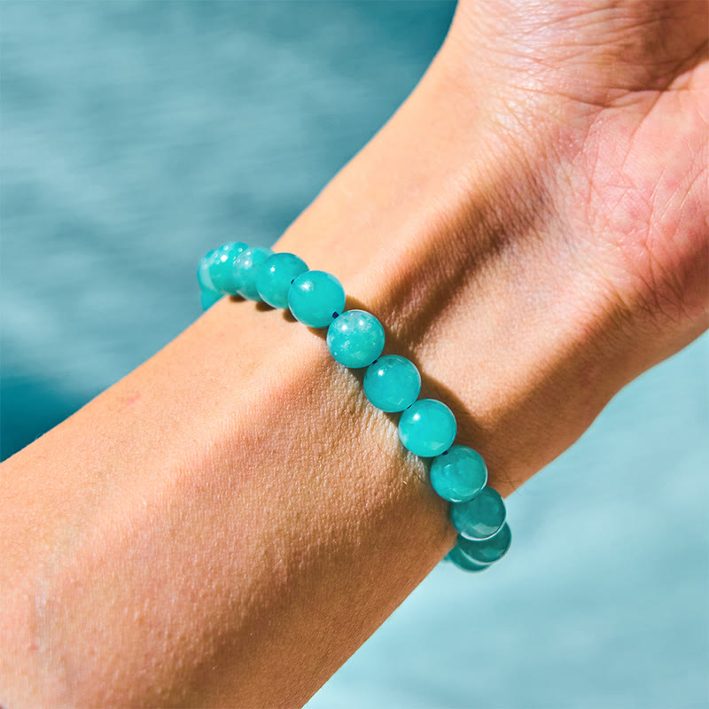 Bracelet Amazonite pour l'équilibre positif et la guérison